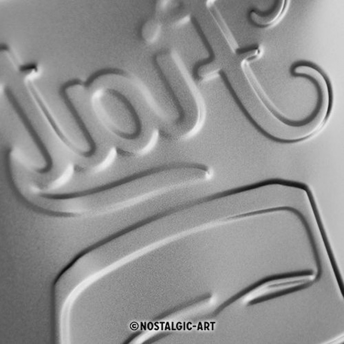 Blechschild Fiat blau 4